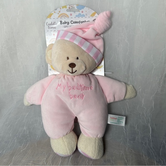 Other - 3/$20 💥 Super Soft Plush Newborn Baby Bedtime Bear Pink Stuffed Animal